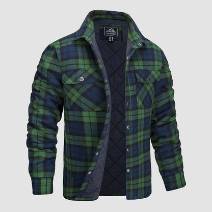Chaqueta Hombre de Cuadros con Bolsillos y Corte Clásico