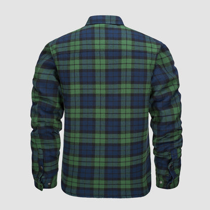 Chaqueta Hombre de Cuadros con Bolsillos y Corte Clásico