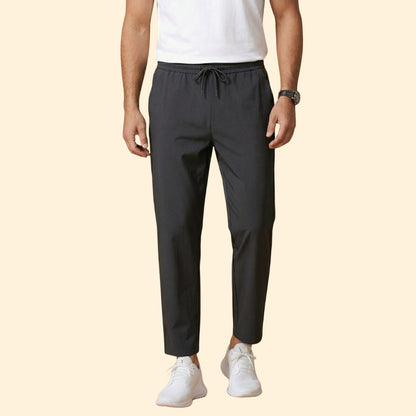 Pantalones vestir Hombre Cintura elástica Corte tobillero