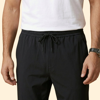 Pantalones vestir Hombre Cintura elástica Corte tobillero