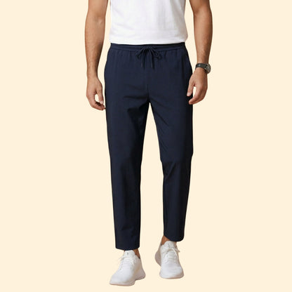 Pantalones vestir Hombre Cintura elástica Corte tobillero