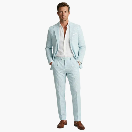 Traje Verano Hombre Dos Piezas Ajuste Clásico - Mavetta