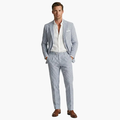 Traje Verano Hombre Dos Piezas Ajuste Clásico