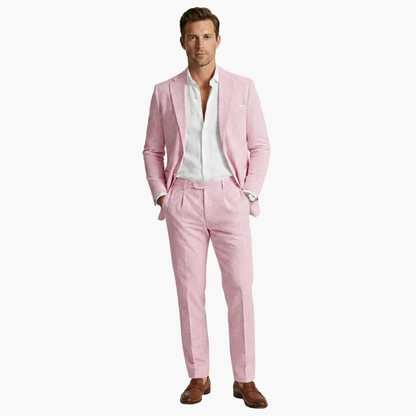 Traje Verano Hombre Dos Piezas Ajuste Clásico