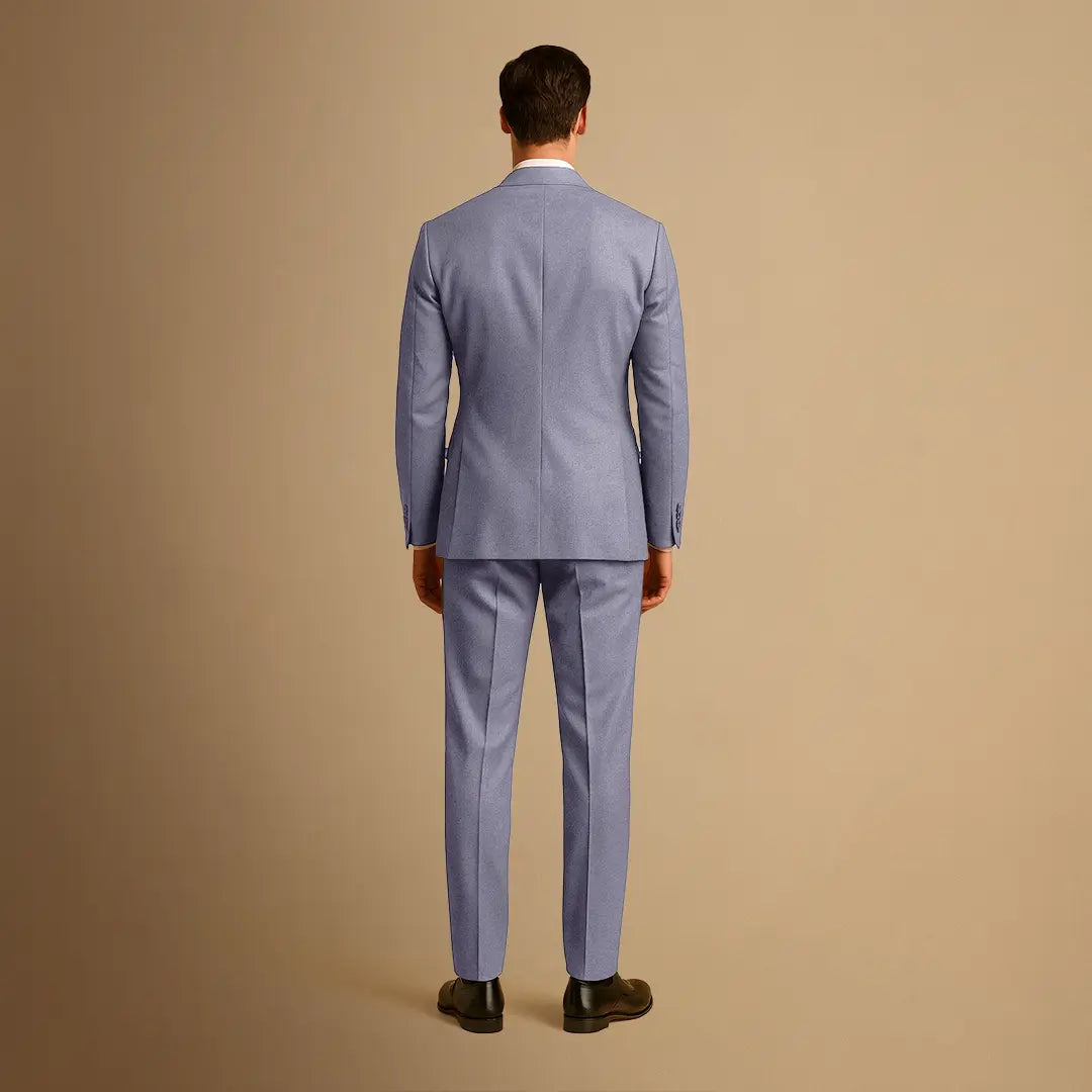 Traje Hombre Dos Piezas Corte Slim Fit Americana Un Solo Pecho