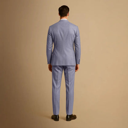 Traje Hombre Dos Piezas Corte Slim Fit Americana Un Solo Pecho