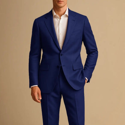 Traje Hombre Dos Piezas Corte Slim Fit Americana Un Solo Pecho