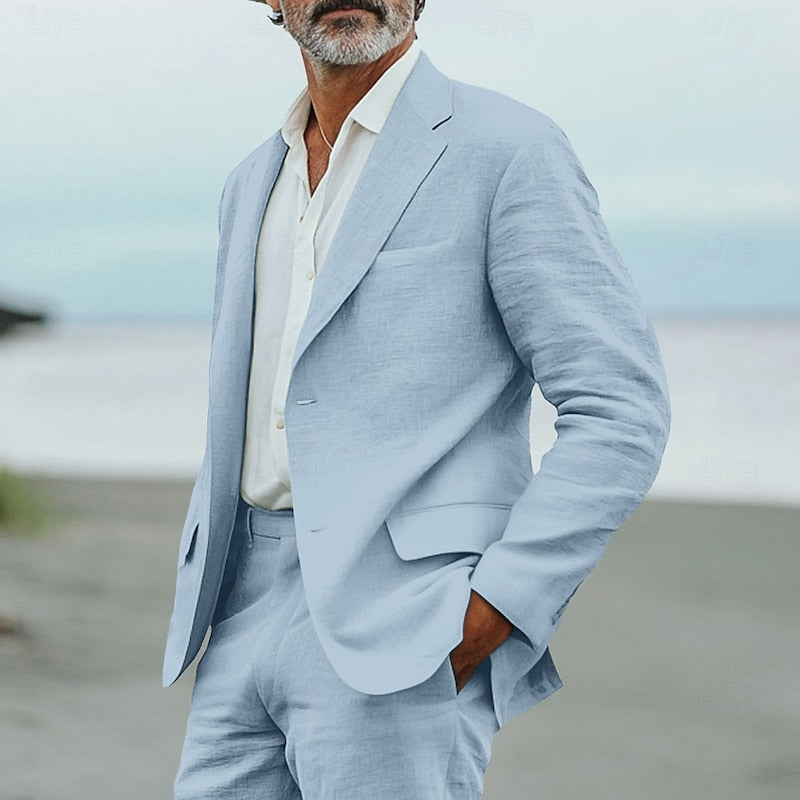 Traje Hombre Moderno Primavera Corte Relajado