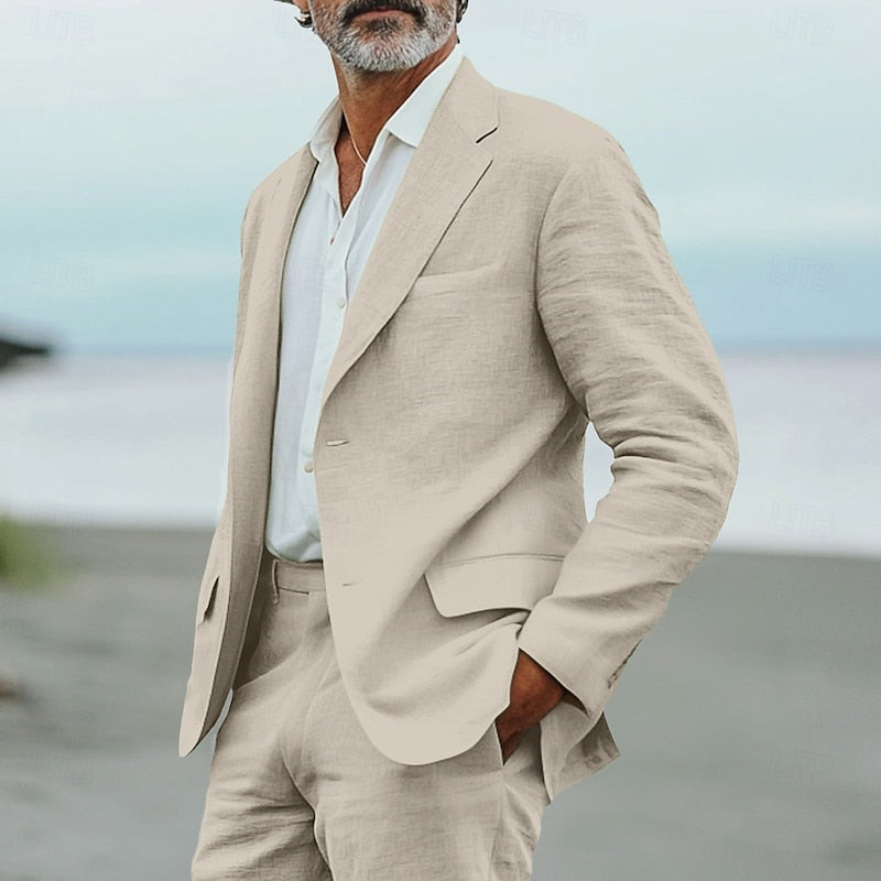 Traje Hombre Moderno Primavera Corte Relajado