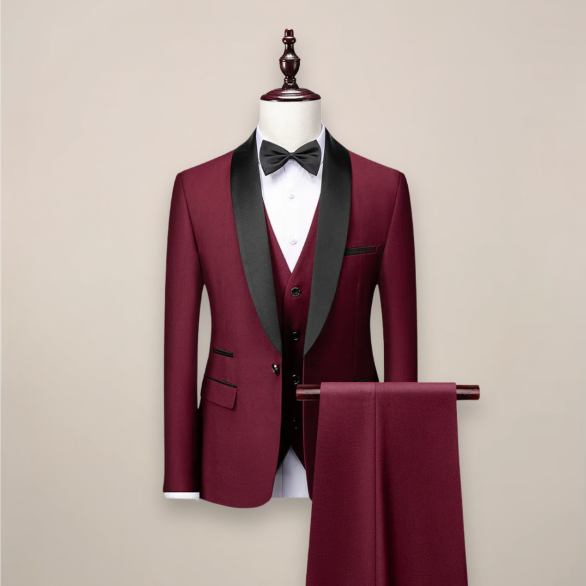 Esmoquin Formal Hombre Tres Piezas Ajuste Primavera
