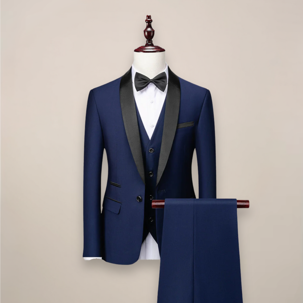 Esmoquin Formal Hombre Tres Piezas Ajuste Primavera