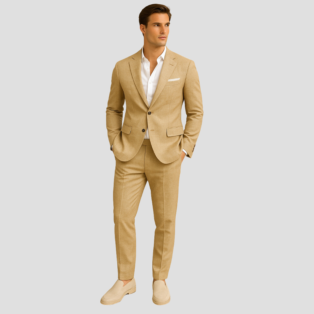 Traje Hombre de Primavera Dos Botones Elegante