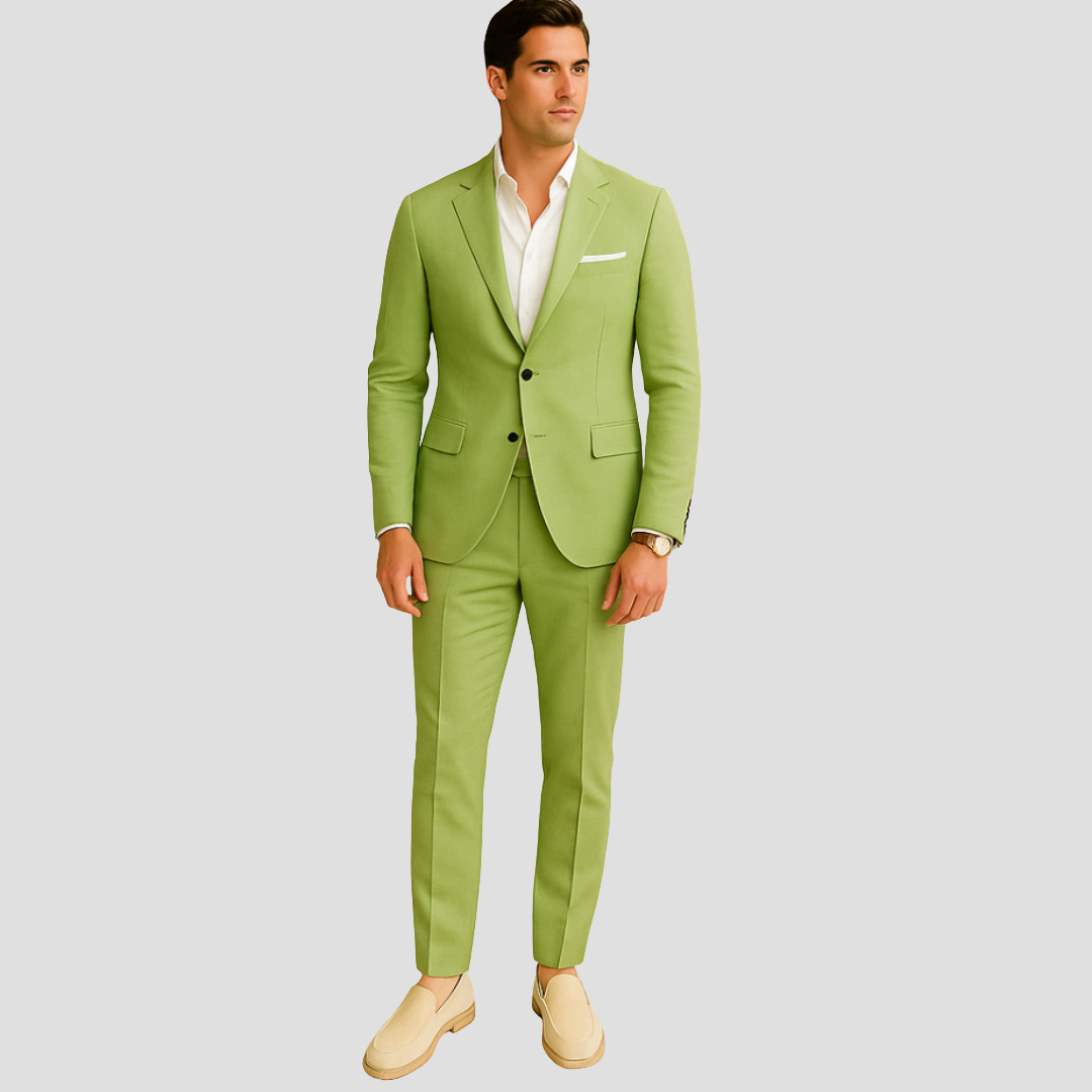 Traje Hombre de Primavera Dos Botones Elegante