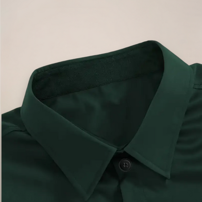 Camisa Hombre Slim Algodón Manga Larga Elegante