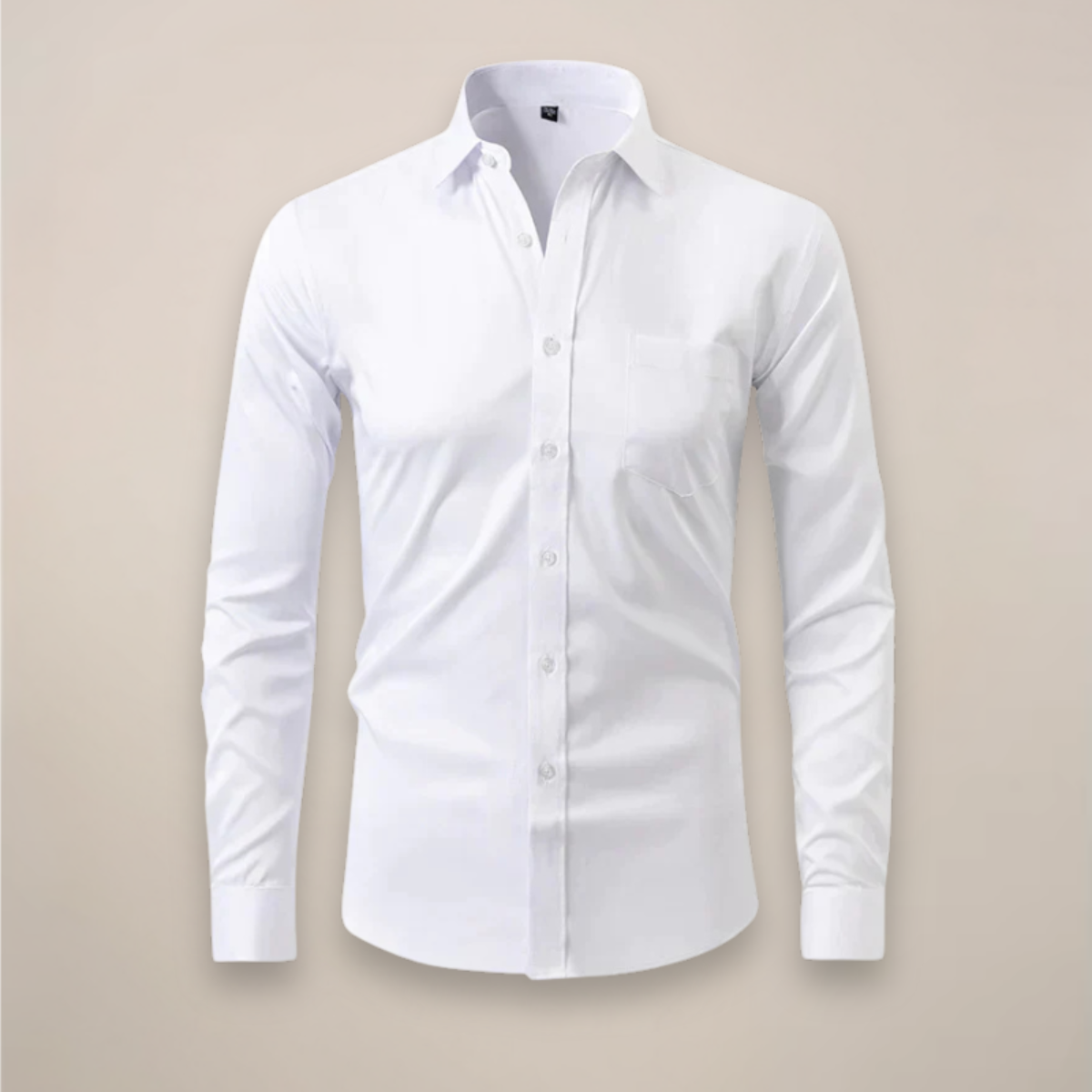 Camisa Hombre Algodón Corte Entallado Manga Larga - Mavetta