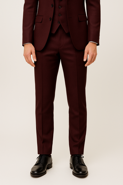 Traje Hombre Formal Tres Piezas Primavera Ajustado