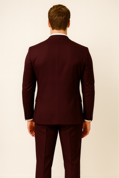 Traje Hombre Formal Tres Piezas Primavera Ajustado