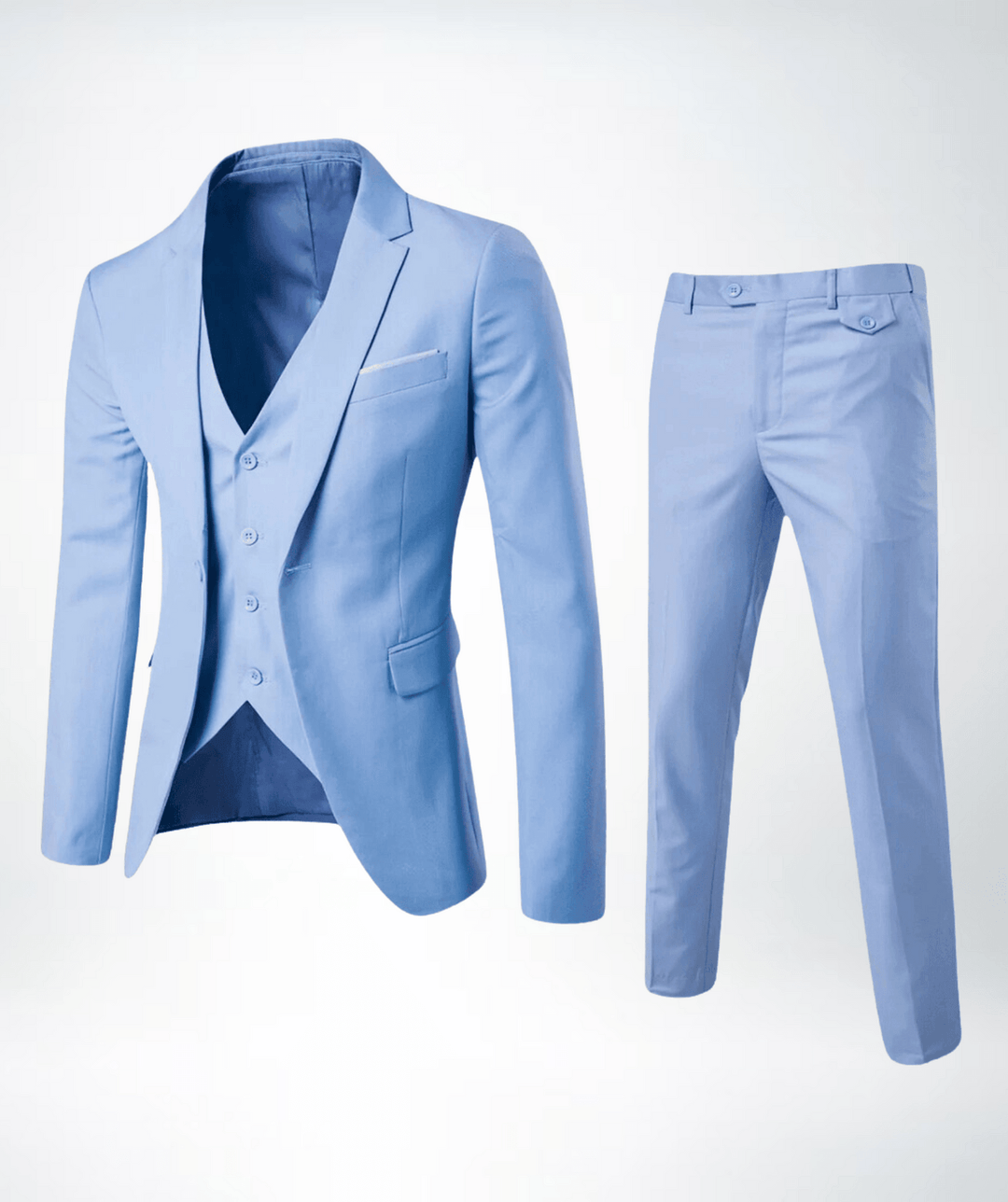 Traje Hombre Invierno Tres Piezas Formal Ajuste Clásico