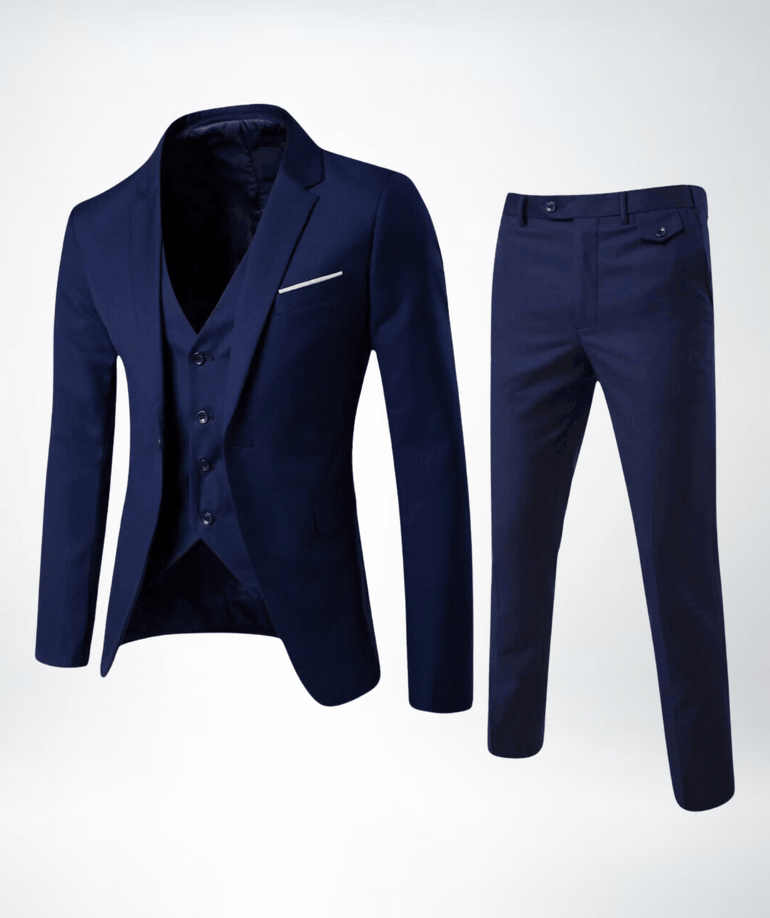 Traje Hombre Invierno Tres Piezas Formal Ajuste Clásico - Mavetta