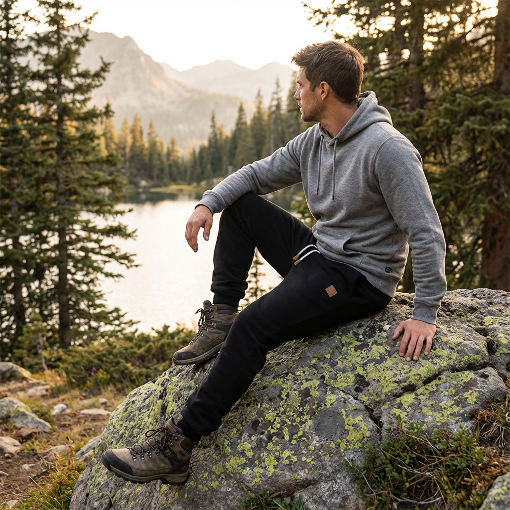 Pantalones Jogging Hombre Algodón Relaxed Fit
