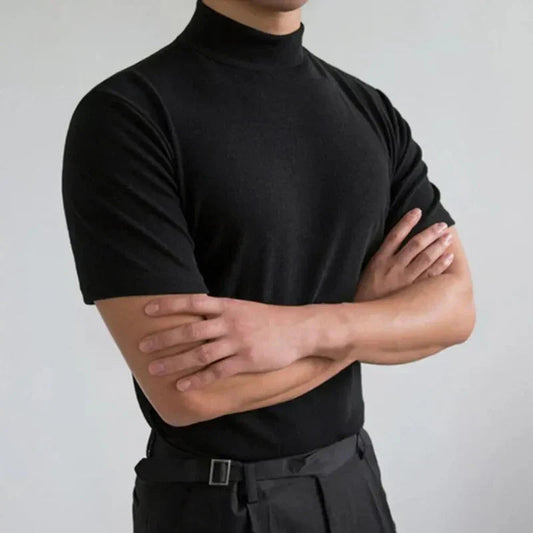Camiseta Hombre Transpirable Cuello Alto Corte Ajustado - Mavetta