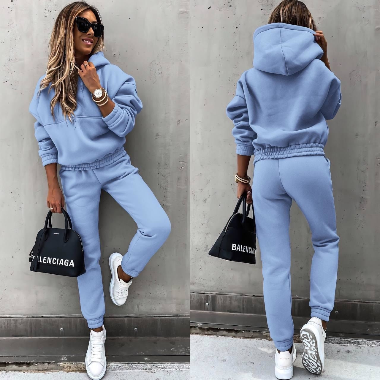 Conjunto deportivo mujer con sudadera y pantalón jogger cómodo
