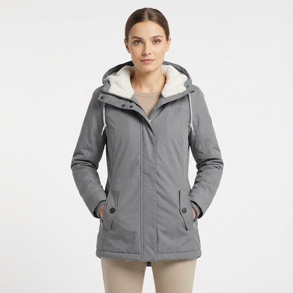 Chaqueta Mujer Invierno con Capucha y Forro Polar - Mavetta