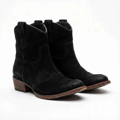 Botines Cowboy Mujer de Piel Sin Cierre
