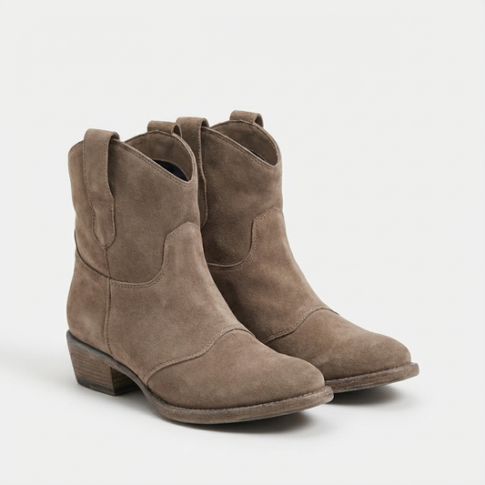 Botines Cowboy Mujer de Piel Sin Cierre - Mavetta