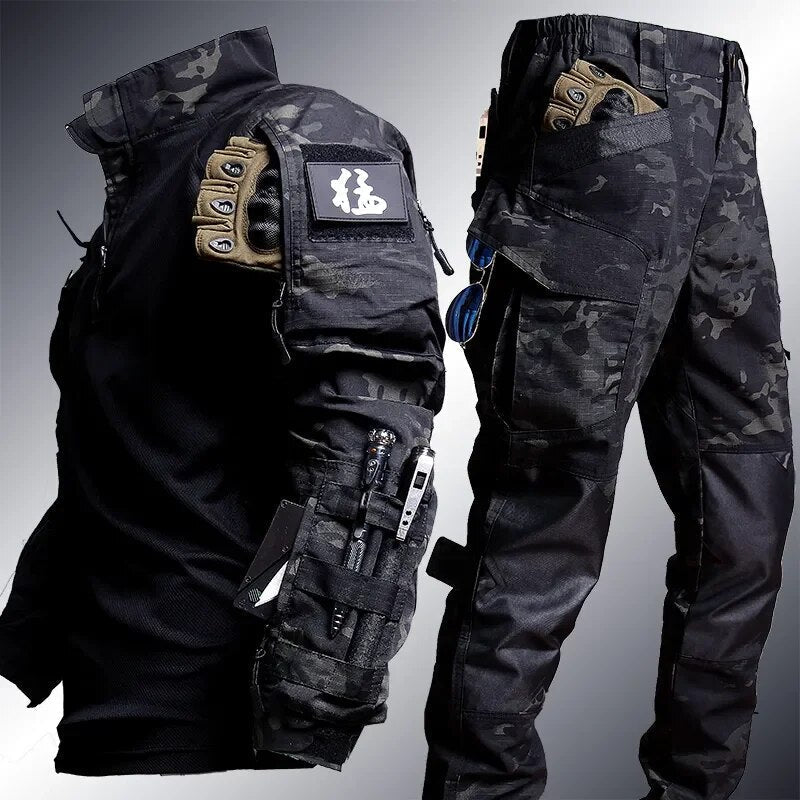 Conjunto Hombre Táctico Militar Camuflaje Exterior Resistente