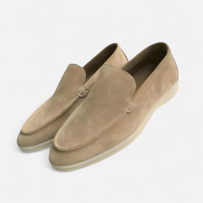 Mocasines Hombre de Ante Clásicos Ajuste Cómodo