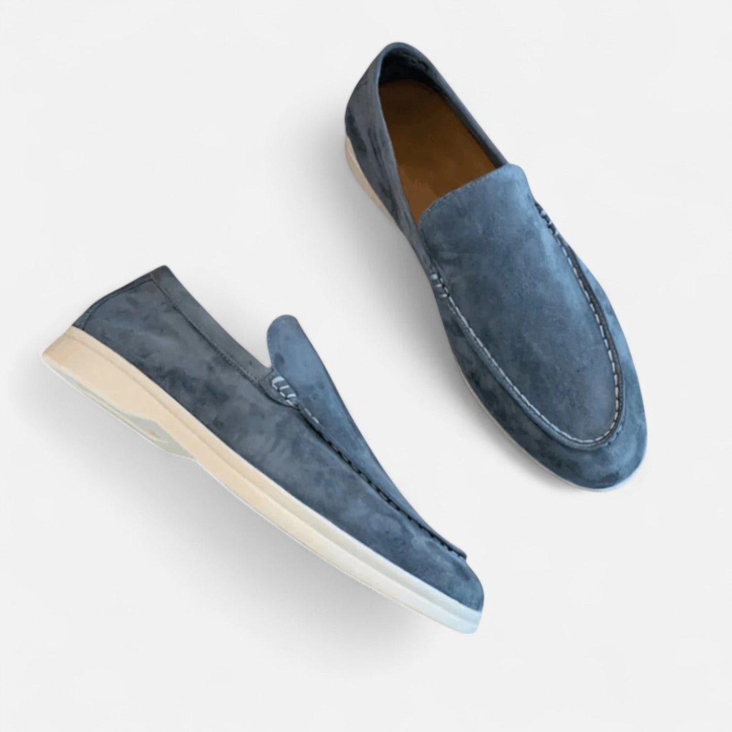 Mocasines Hombre de Ante Clásicos Ajuste Cómodo