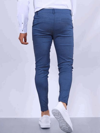 Pantalón Hombre Algodón Elástico Ajuste Cómodo Moderno