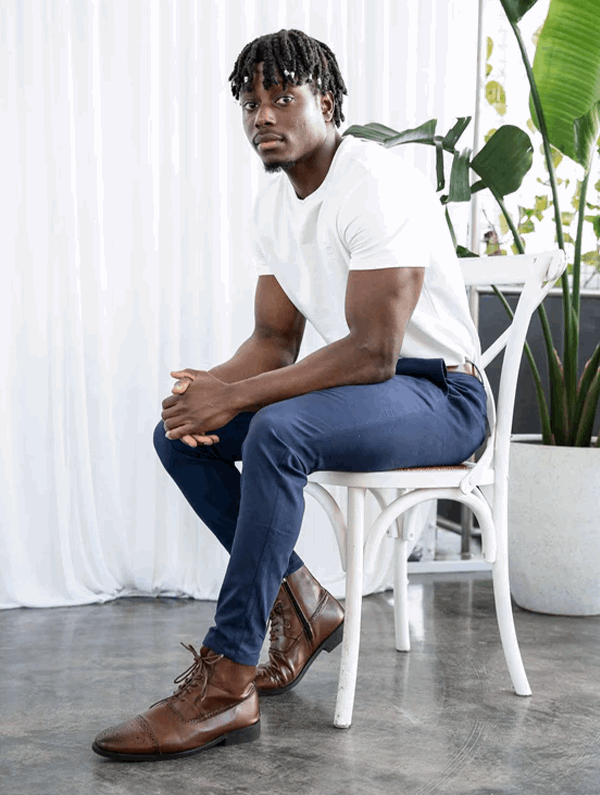 Pantalón Hombre Algodón Elástico Ajuste Cómodo Moderno