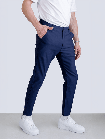 Pantalón Hombre Algodón Elástico Ajuste Cómodo Moderno