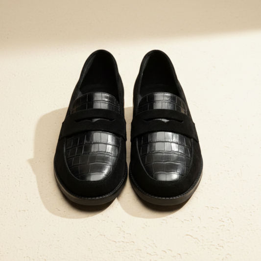 Mocasines Mujer Sin Cordones Detalle Frontal Texturizado - Mavetta