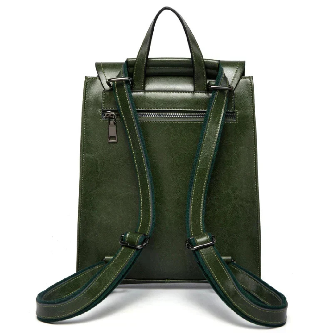 Mochila Pequeña Mujer con Solapa Bolsillo Frontal Asas Largas