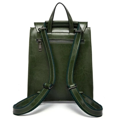 Mochila Pequeña Mujer con Solapa Bolsillo Frontal Asas Largas