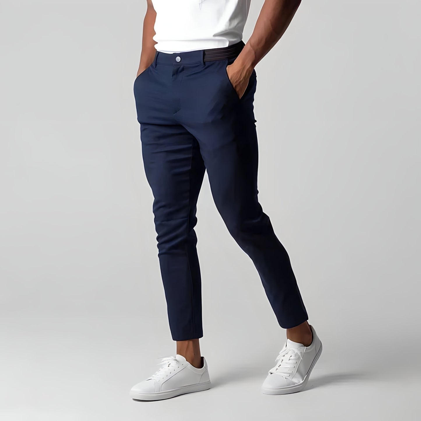 Pantalones chinos hombre elastico comodos corte moderno diario