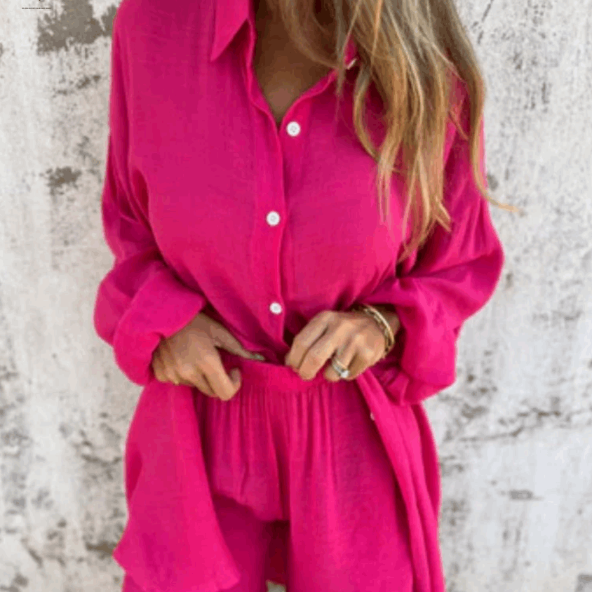 Conjunto Veraniego Mujer Blusa y Shorts Comodos