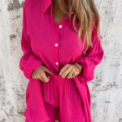 Conjunto Veraniego Mujer Blusa y Shorts Comodos