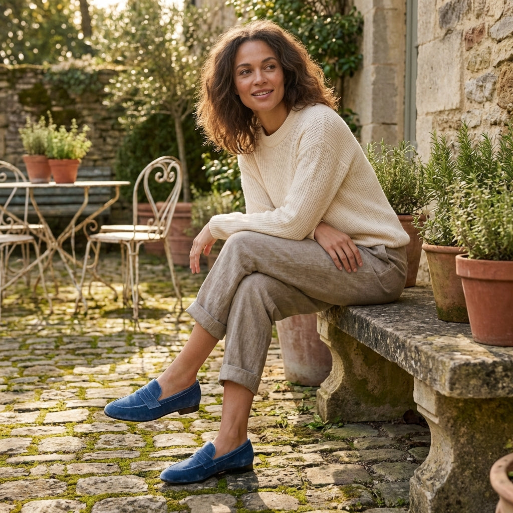 Mocasines Mujer de Piel Estilo Penny Loafer Clásico