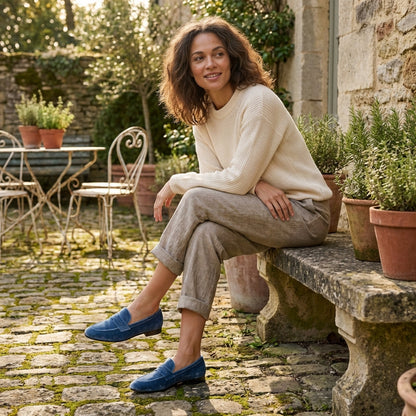 Mocasines Mujer de Piel Estilo Penny Loafer Clásico