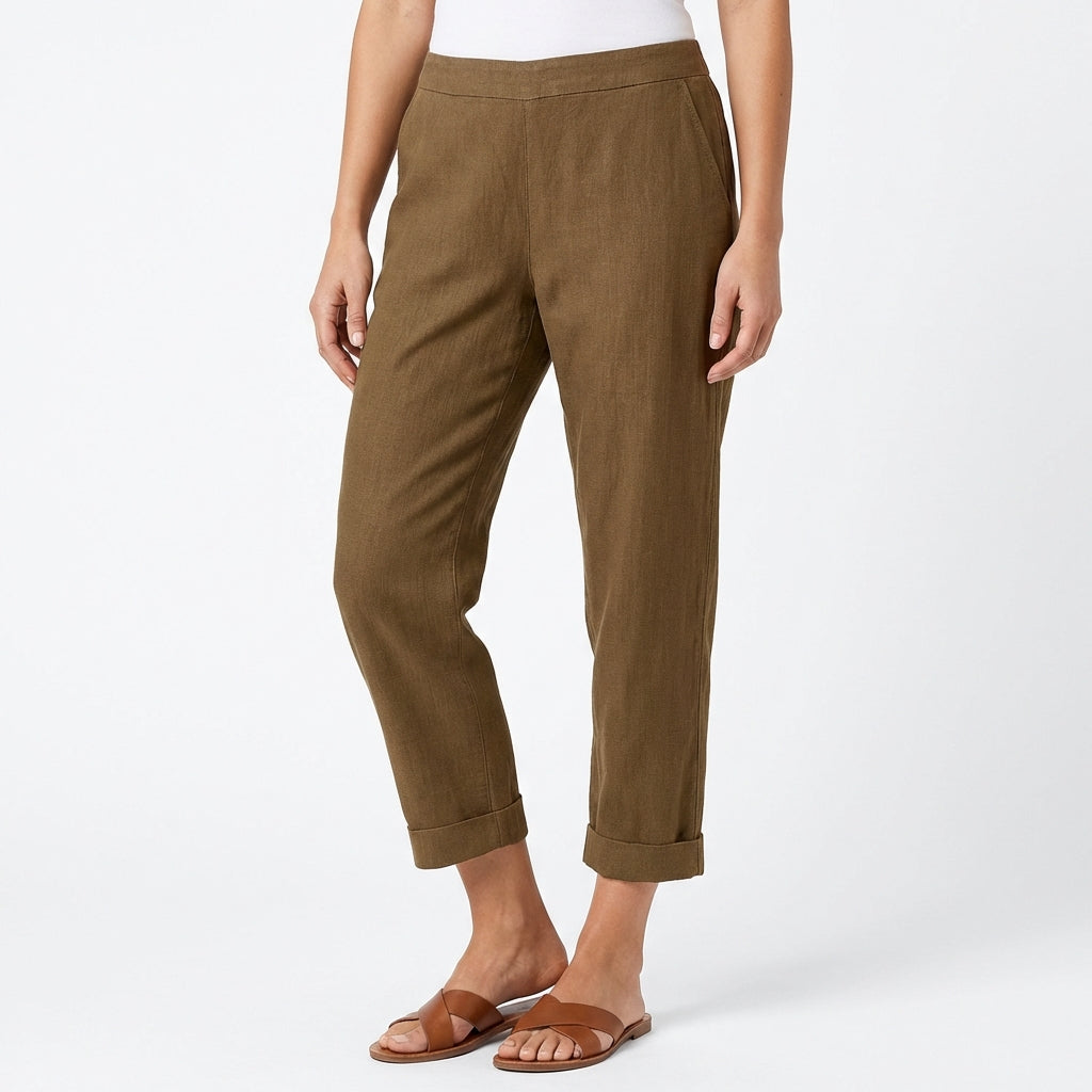 Pantalón Capri Mujer Holgado Casual