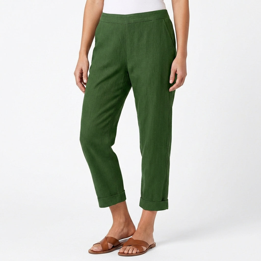 Pantalón Capri Mujer Holgado Casual