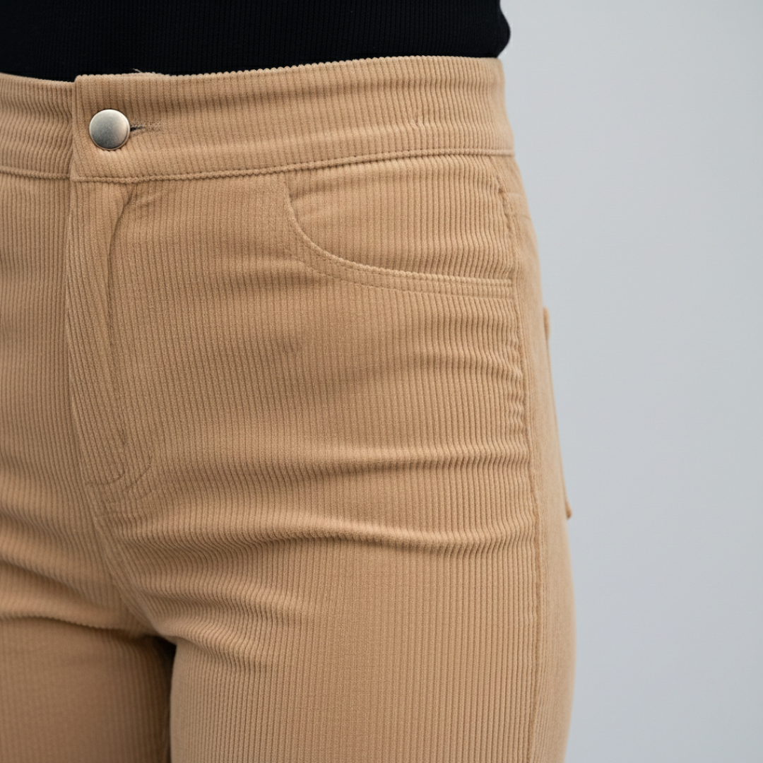 Pantalones Vaqueros Mujer Cintura Alta Anchos Abertura Bajo