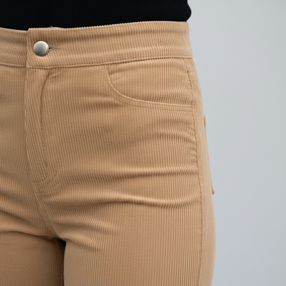 Pantalones Vaqueros Mujer Cintura Alta Anchos Abertura Bajo