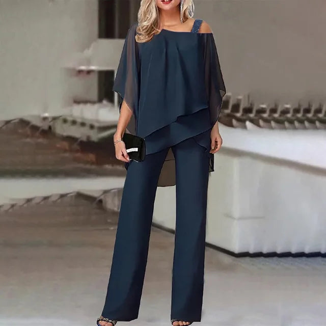 Conjunto Mujer de Dos Piezas Estilo Elegante y Cómodo