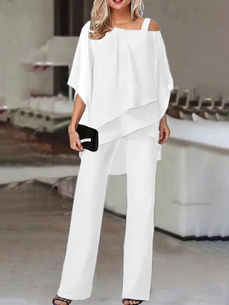 Conjunto Mujer de Dos Piezas Estilo Elegante y Cómodo
