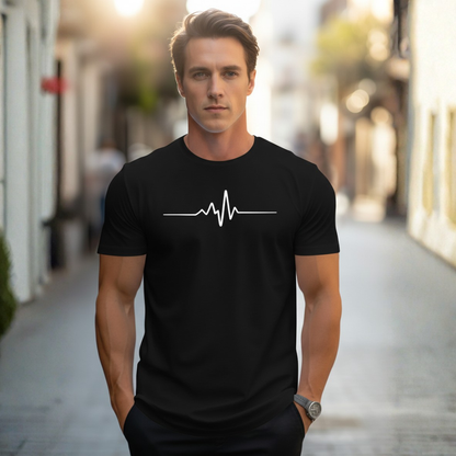 Camiseta Hombre Algodón Manga Corta Cuello Redondo Estampada